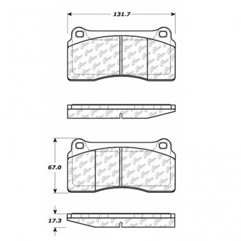 309.08100 StopTech Тормозные колодки Performance Pads   для: JAGUAR 