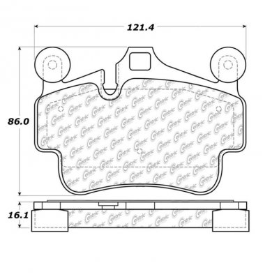 309.11350 StopTech Тормозные колодки Performance Porsche Задние