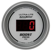 2-1/16" BOOST (давление наддува), 0-60 PSI, DIGITAL SILVER AUTO METER #6570