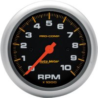 3-3/8" тахометр, 10,000 RPM, IN-DASH, ELEC AUTO METER #5161