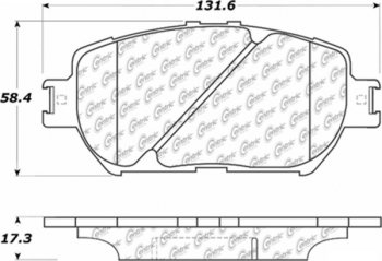 105.09081 Тормозные колодки Posi-Quiet Ceramic LEXUS 