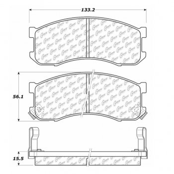 104.04280 Тормозные колодки Posi-Quiet Metallic ; MAZDA/MPV