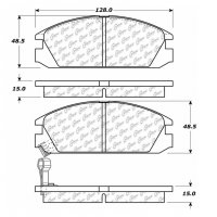 105.03340 Тормозные колодки Posi-Quiet Ceramic ACURA, HONDA