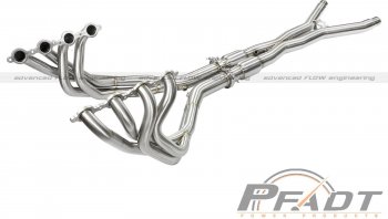 48-34105-YC Afe Power EXH HDR &amp; X-Pipe; Chevrolet Corvette (C6) 05-08 V8-6.0L/6.2L (LS2) 