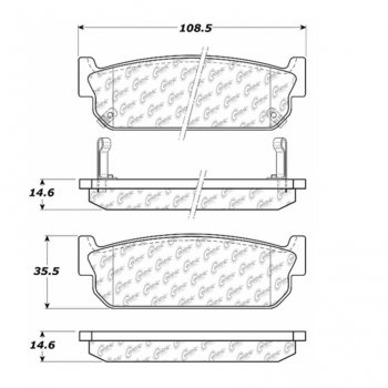 106.05880 Тормозные колодки PosiQuiet Extended Wear INFINITI 
