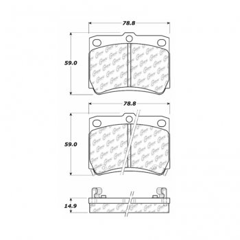 106.07330 Тормозные колодки PosiQuiet Extended Wear MITSUBISHI 