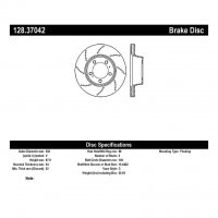 128.37042 Тормозные диски Premium PORSCHE перед левый