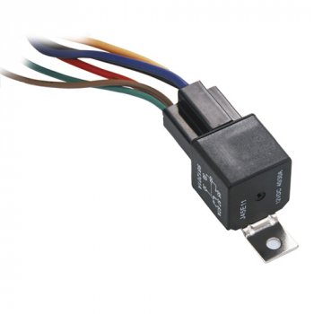 16763 DERALE 40/60 Amp Single Relay with Wiring Harness Rated at maximum 25 amp continuous draw