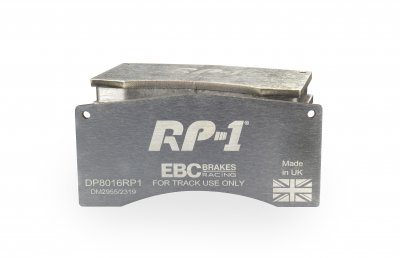 DP8016RP1 EBC Brakes Racing's RP-1™ Тормозные колодки перед FERRARI F355; MITSUBISHI Lancer Evo 8; SUBARU Impreza выпуска 1994-2005 года