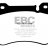 DP1590 EBC Brakes Ultimax2 Тормозные колодки перед  MERCEDES-BENZ C, CLC, CLK