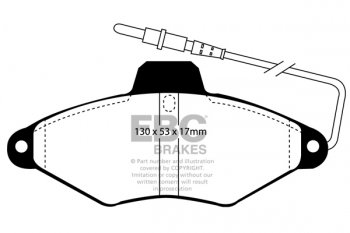 DP942 EBC Brakes Ultimax2 Тормозные колодки перед  CITROEN Xantia выпуска 1993-2001 года