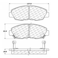 309.04650 StopTech Тормозные колодки Performance Pads ACURA,HONDA