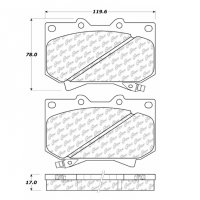 309.08120 StopTech Тормозные колодки Performance Pads   для: TOYOTA