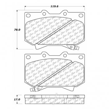 309.08120 StopTech Тормозные колодки Performance Pads   для: TOYOTA 