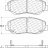 105.09142 Тормозные колодки Posi-Quiet Ceramic ACURA, HONDA перед
