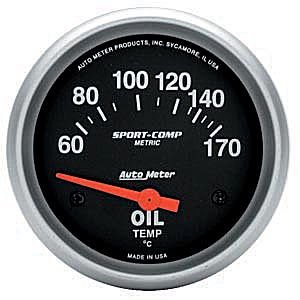 2-5/8" датчик температуры масла, 60-170C SSE AUTO METER #3543-M Oil TemperatureMetric