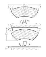 102.16411 Тормозные колодки C-TEK Metallic VOLKSWAGEN перед