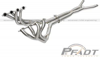 48-34105-YN Afe Power EXH HDR &amp; X-Pipe; Chevrolet Corvette (C6) 05-08 V8-6.0L/6.2L (LS2) 