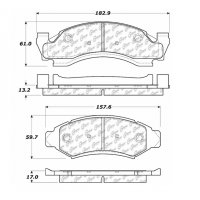 106.03750 Тормозные колодки PosiQuiet Extended Wear FORD