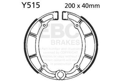 Y515 EBC Brakes тормоза для мотоцикла YAMAHA XJ, XV, XVS выпуска 1980-2007 года