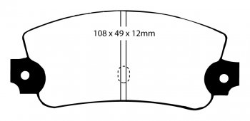 DP2231 EBC Brakes Greenstuff тормозные колодки зад LANCIA Beta, Beta Coupe, Beta HPE, Beta Spider, Trevi; SEAT Beta выпуска 1973-1986 года