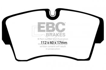DP754 EBC Brakes Ultimax2 Тормозные колодки перед  BITTER SC; OPEL Monza, Omega, Senator; VAUXHALL Carlton, Senator выпуска 1981-1990 года