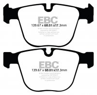 DP32020C EBC Brakes Redstuff Тормозные колодки зад. BMW 5 Series GT (F07), 5 xDrive GT (F07), 7 (F01), 7 (F02), 7 (F04), 7 xDrive (F01), 7 xDrive (F02)