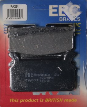 FA201 EBC BRAKES Organic тормозные колодки  HARLEY DAVIDSON 1986-1999 года выпуска