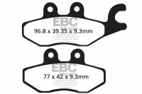 FA418 EBC BRAKES Organic тормозные колодки  PIAGGIO X, X8, X9, Xevo