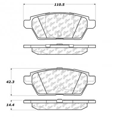 309.11610 StopTech Тормозные колодки Performance Pads FORD,LINCOLN,MAZDA,MERCURY 