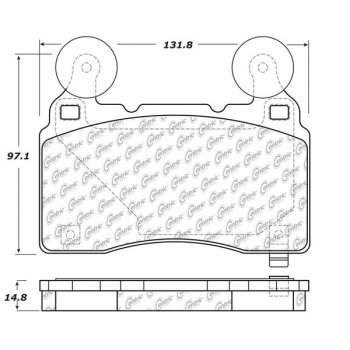 104.14740 Тормозные колодки Posi-Quiet Metallic CHEVROLET 