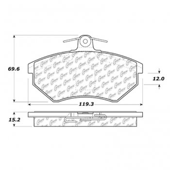 104.06960 Тормозные колодки Posi-Quiet Metallic AUDI, SEAT, VOLKSWAGEN ; AUDI/4000; AUDI/4000CS; AUDI/4000CS