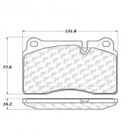 104.12630 Тормозные колодки Posi-Quiet Metallic LAND ROVER