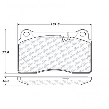 104.12630 Тормозные колодки Posi-Quiet Metallic LAND ROVER 