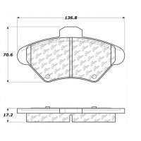 105.06000 Тормозные колодки Posi-Quiet Ceramic FORD, MERCURY