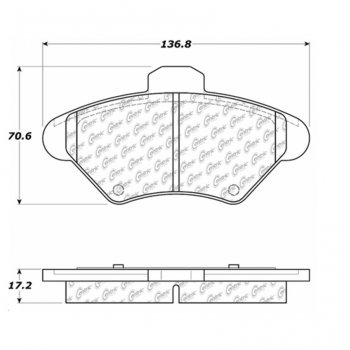 105.06000 Тормозные колодки Posi-Quiet Ceramic FORD, MERCURY 