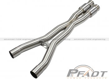 48C34106-YC Afe Power EXH X-Pipe; Chevrolet Corvette (C6) 06-13 V8-6.2/7.0L (Z06/ZR1) 
