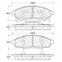 106.03760 Тормозные колодки PosiQuiet Extended Wear