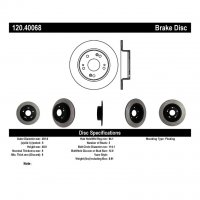 120.40068 Тормозные диски Premium ACURA, HONDA зад