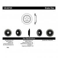 120.62105 Тормозные диски Premium CADILLAC, CHEVROLET зад