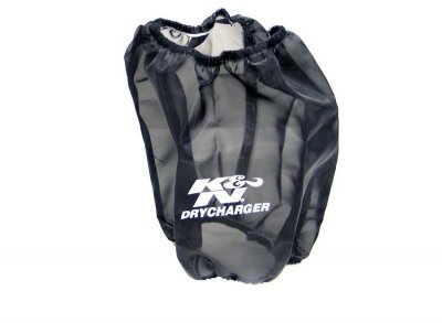 RF-1017DK K&amp;N Чехол фильтра DRYCHARGER для черный, CUSTOM PreCharger ® - K&N PreCharger является специально разработанным фильтром для того чтобы продлить интервал обслуживания K&N фильтра, при использование в очень пыльных условиях.