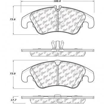 308.13220  StopTech Street Тормозные колодки Audi Передние