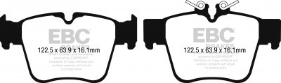 DPX2270 EBC Brakes Ultimax2 Тормозные колодки зад CHRYSLER Sebring; GRINNALL Scorpion 3; MAHINDRA Scorpio; MERCEDES-BENZ C-Class; NISSAN Sentra выпуска 2015 — 2019 года