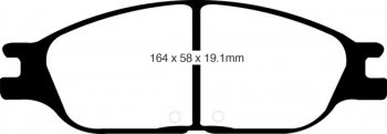 DP61310 EBC Brakes Greenstuff тормозные колодки передние FORD Windstar FORD Windstar 3.0 99 thru 2000; FORD Windstar 3.8 99 and up