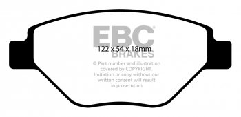 DP21467 EBC Brakes Greenstuff тормозные колодки перед. RENAULT Megane выпуска 2002-2005 года