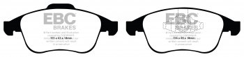 DP21992 EBC Brakes Greenstuff тормозные колодки передние RENAULT Laguna 3, Latitude для машин выпуска 2007-2015 года