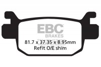 FA415HH EBC BRAKES Double-H™ тормозные колодки HONDA