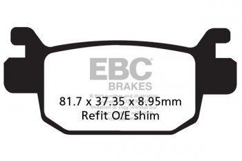 FA415HH EBC BRAKES Double-H™ тормозные колодки HONDA модели: NSS