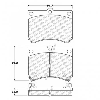 309.04730 StopTech Тормозные колодки Performance Pads MAZDA PROTEGE, MX-3 
