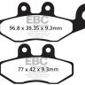 SFA418 EBC BRAKES Organic тормозные колодки  PIAGGIO X, X8, X9, Xevo